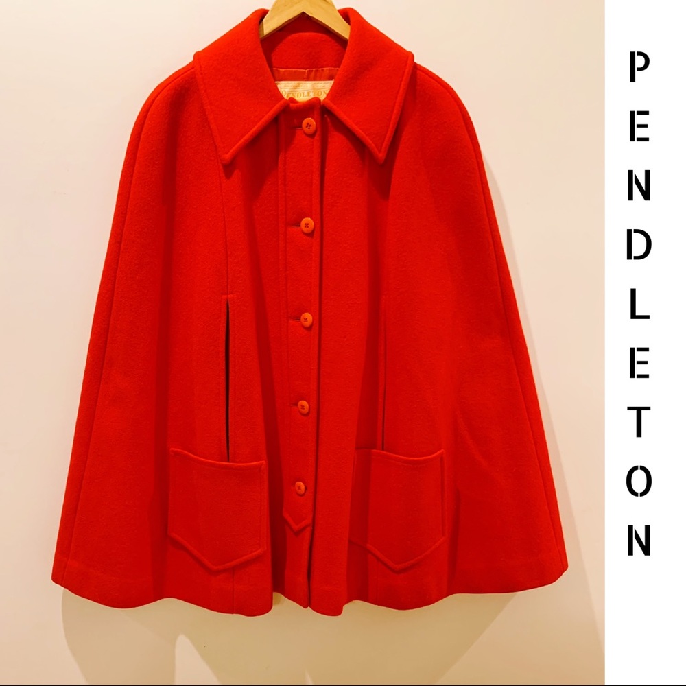 SOLD🚫Vintage 70s Pendleton Virgin Wool Cape - Picture 13 of 13